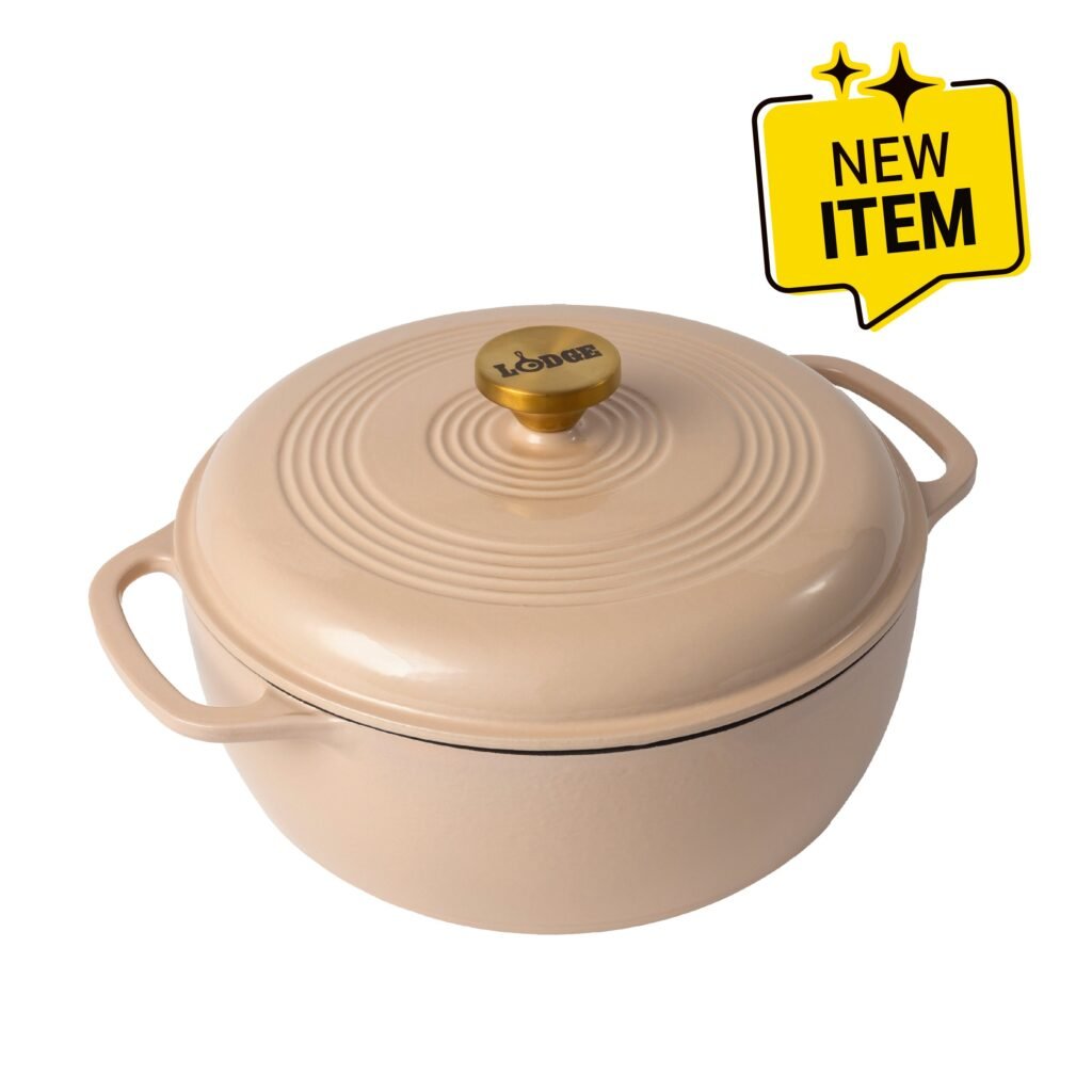 Lodge Enameled Cast Iron Dutch Oven, 6 Qt
