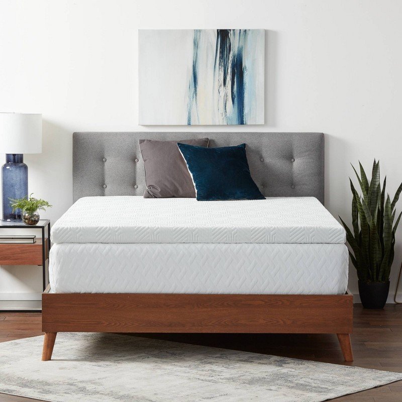 4 Inch Gel Memory Foam Mattress Topper, Twin XL